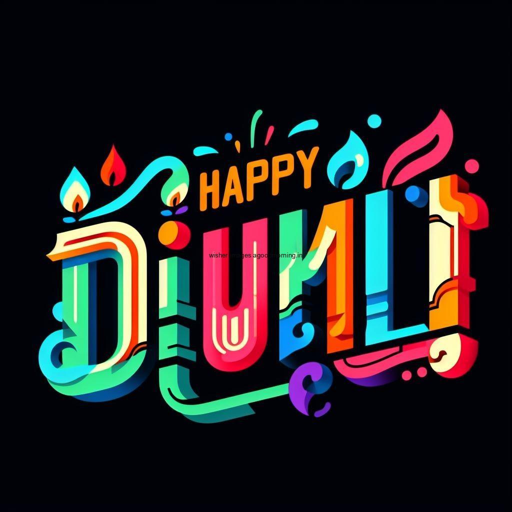 d creative art with multiple colours happy diwali image with black background happy diwali images