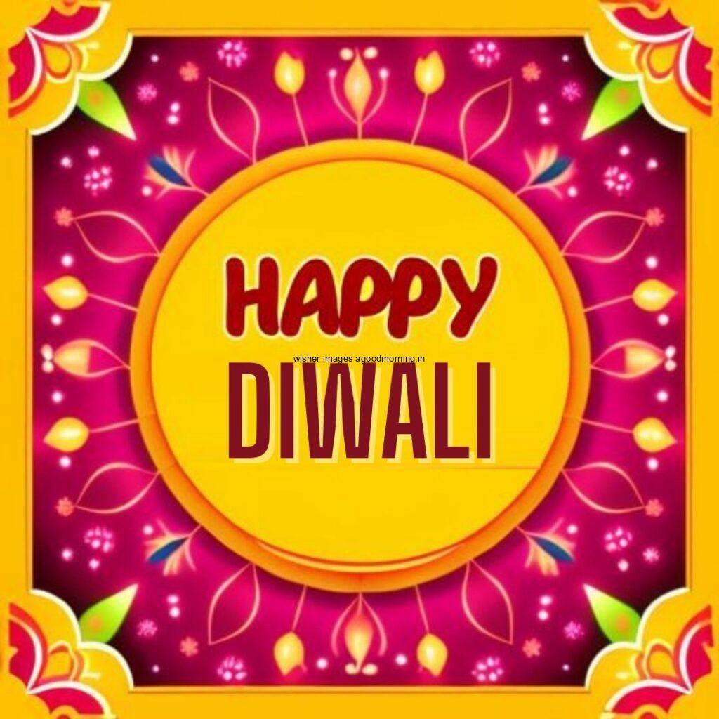 Beautiful rangloi every edges have diya happy diwali image with purple background happy diwali images