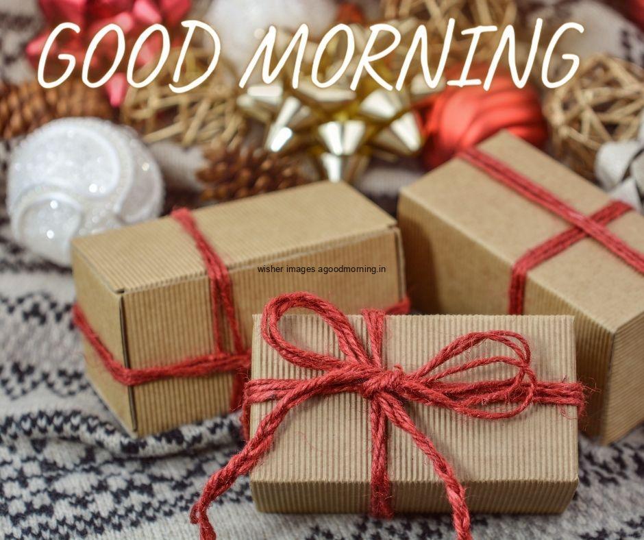 Brown-boxes-with-red-ribbons-many-box-good-morning-image 69+ Good Morning Images With Gift Boxes