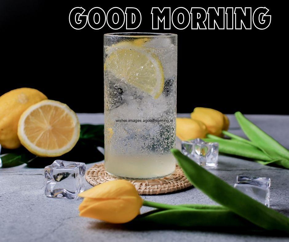 Good-Morning-food-images-with-lemon-jucie-with-flowers-background-with-good-morning-Food-image HD Good Morning Food Images Free download