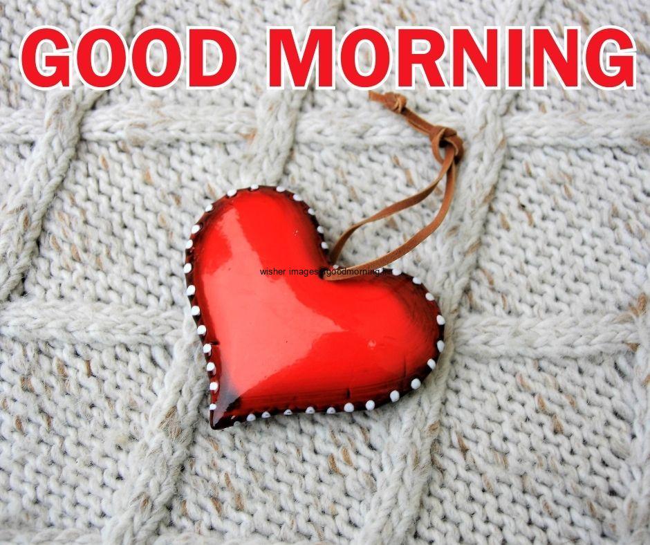 Grey-Background-with-red-heart-placed-in-heart-good-morning-love-images-download 60+ HD Good Morning Love images Free