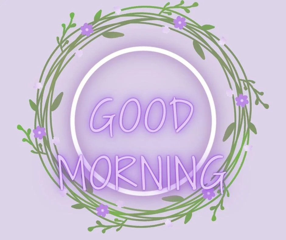 70+ Good Morning Flower Images 23 Grey background leaf Create the circle good morning flower image good morning text with purple