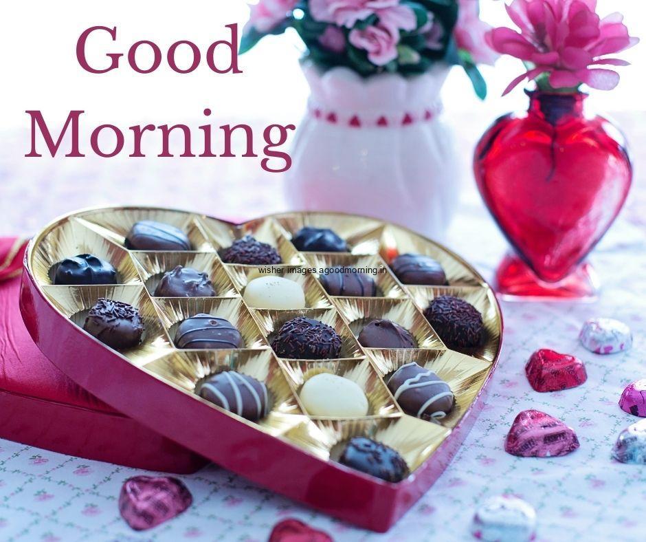 Grey background many party items in the edgs good morning love image