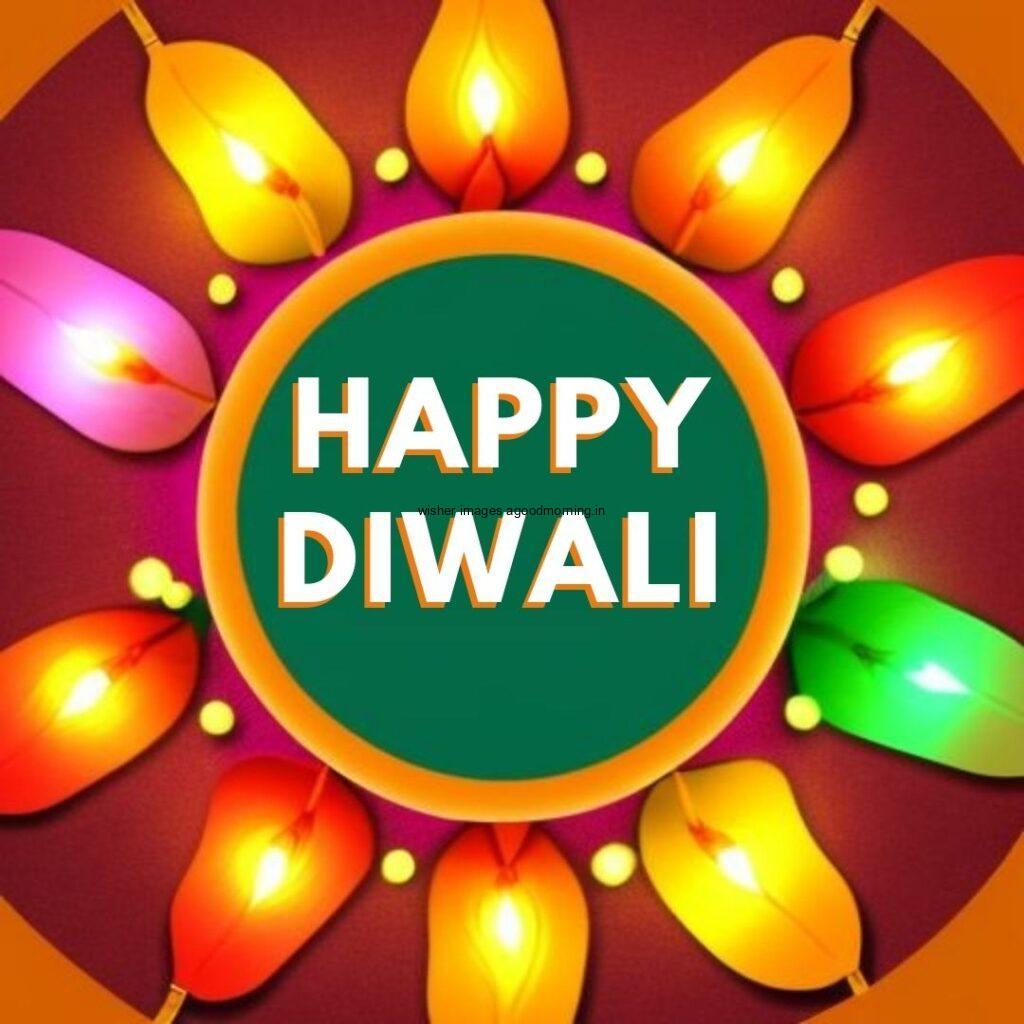 Happy diwali images with dark brown background Leaf circle create with flowers and beautiful border happy diwali image