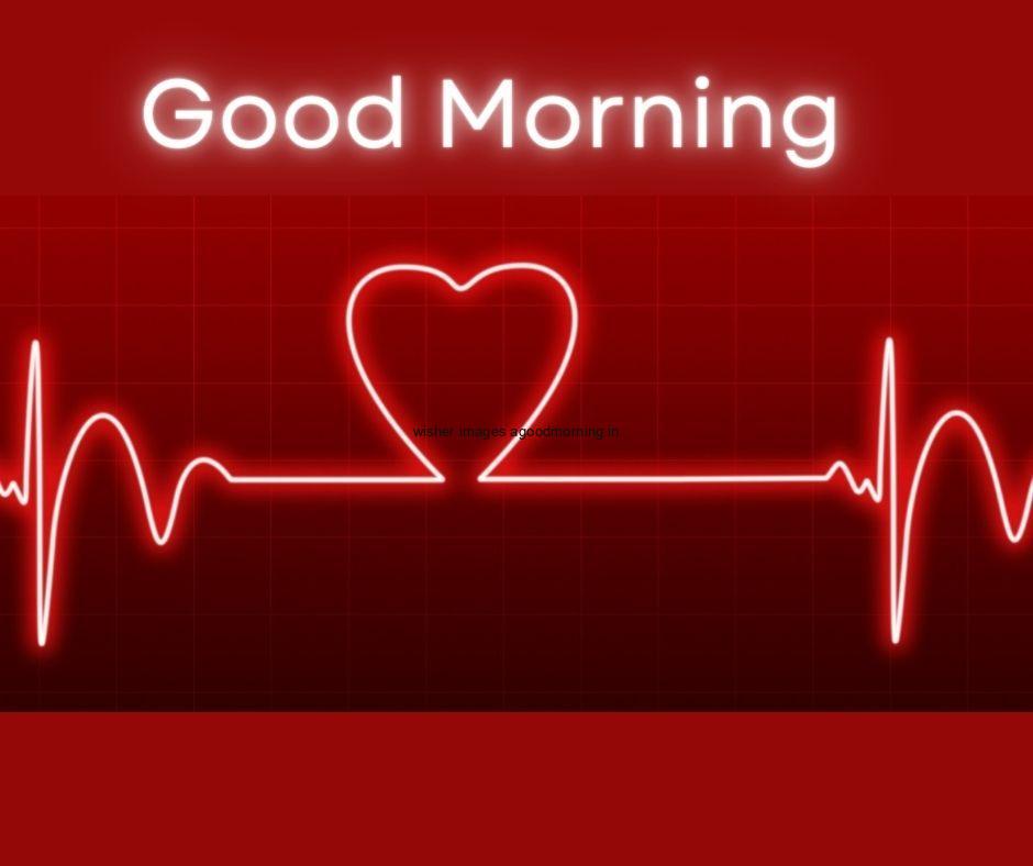 Red-background-with-red-line-creates-the-heart-shape-with-dark-background-colour-good-morning-image HD 60+ Good Morning Images For download