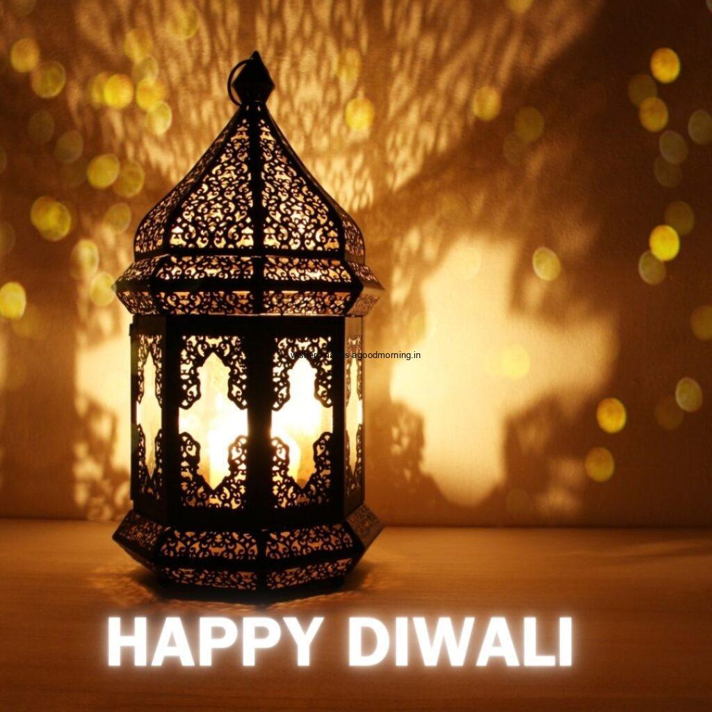 Yellow background lamp with happy diwali images beautiful image lamp