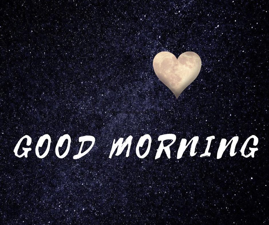 blackground-with-white-heart-good-morning-quote-is-placed 50+ Good Morning Love HD Images Download & share