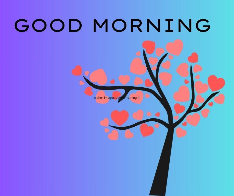 blue-background-black-text-good-morning-love-image-black-with-pink-colour-tress-is-placed 75+ HD Good Morning Images for Couple