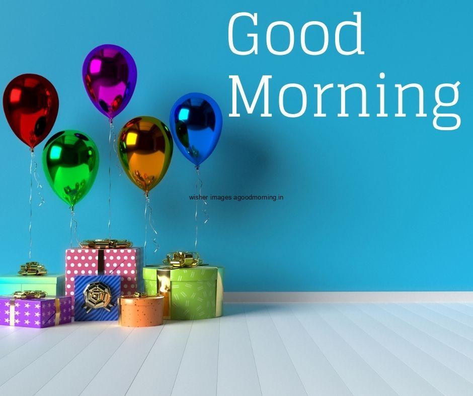 blue-background-with-many-gift-and-many-bubble-good-morning-qutoe-is-placed-is-placed 50+ Good Morning Love HD Images Download & share