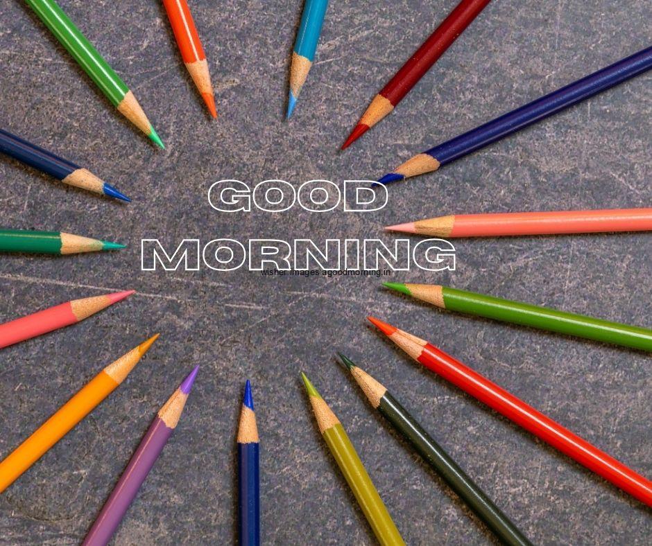 circle-create-pencil-on-floor-grey-floor-with-good-morning-image-text Free 35 HD Good Morning Images with circle