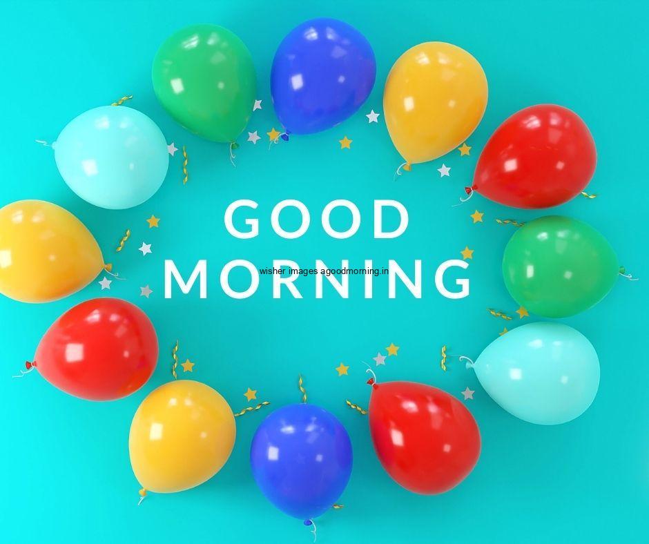 colourful-balloons-with-blue-background-with-white-text Top 40+ Good Morning images for common friends