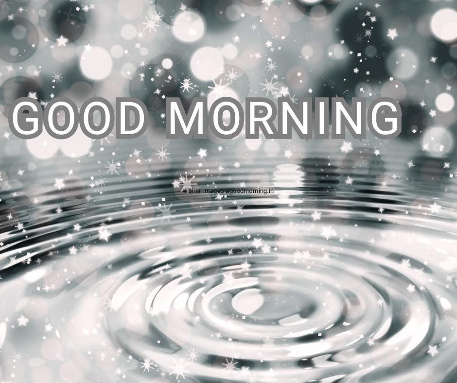 drop water drop is jump and good morning images text is placed