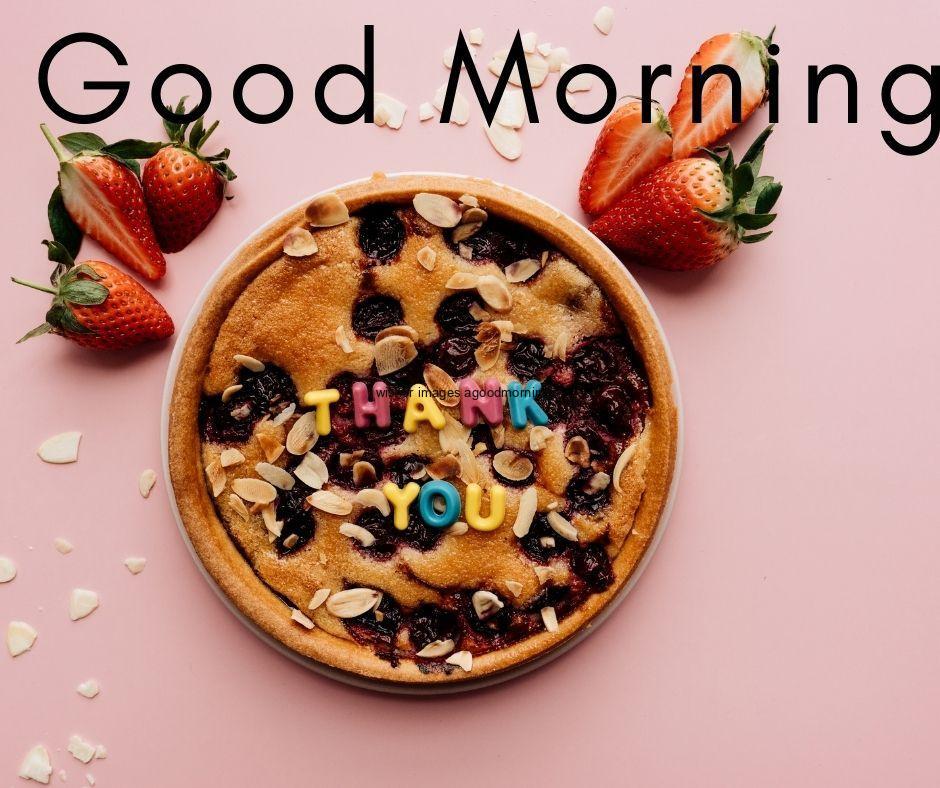 good-morning-images-cookie-on-the-bowl-pink-background-good-morning-quote-is-placed 50+ Good Morning food images Free download