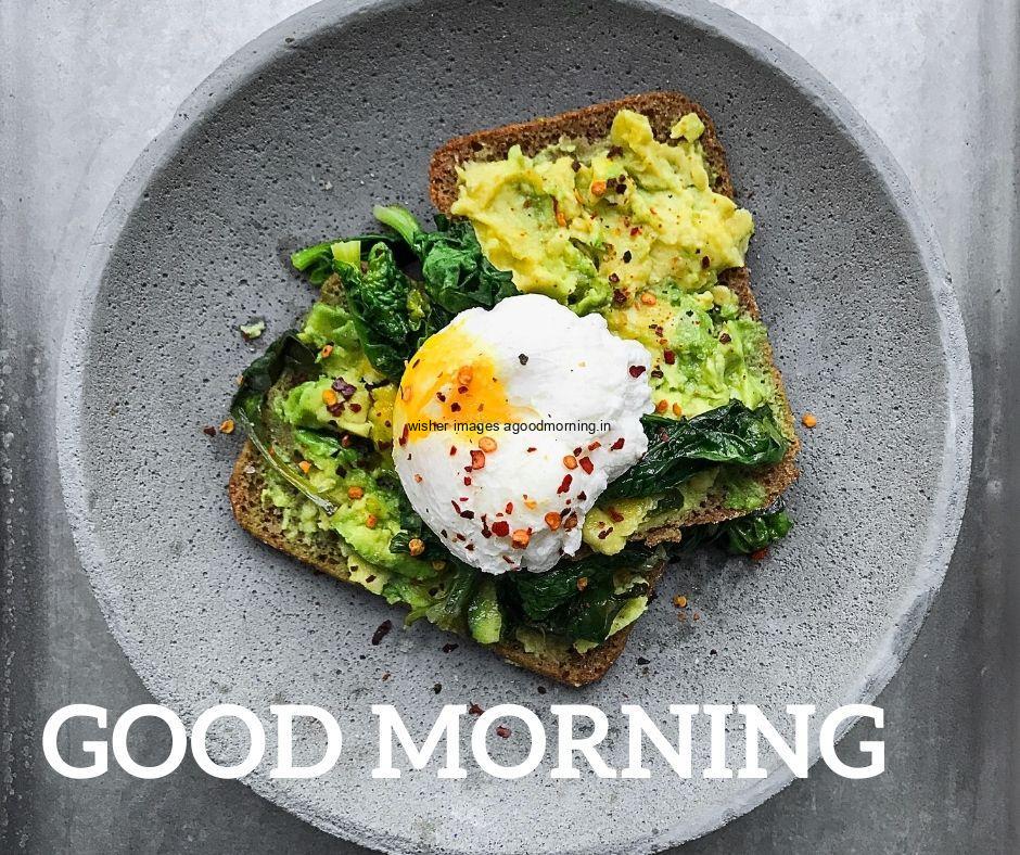 good-morning-quotes-with-grey-plates-on-green- 50+ Good Morning food images Free download