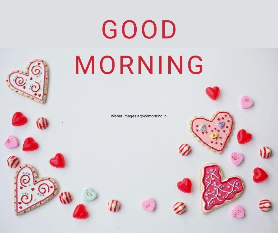 grey-background-with-gmany-hearts-with-good-morning-quote-is-placed 50+ Good Morning Love HD Images Download & share