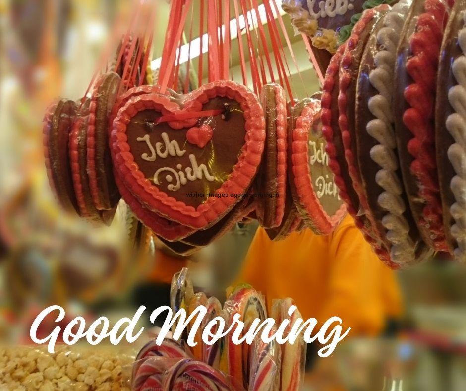 heart shape keys hanging in the market good morning love image download and share