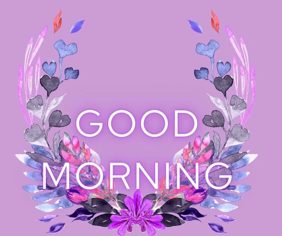 70+ Good Morning Flower Images 38 light purple background purple flowers with purple leaf good morning flower image good morning text with purple