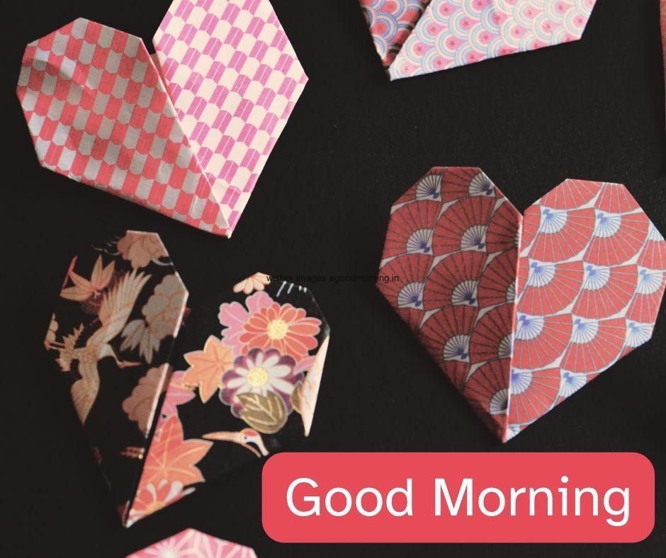 papers-create-the-heart-with-Beautiful-flowers-good-morning-love-image 60+ HD Good Morning Love images Free