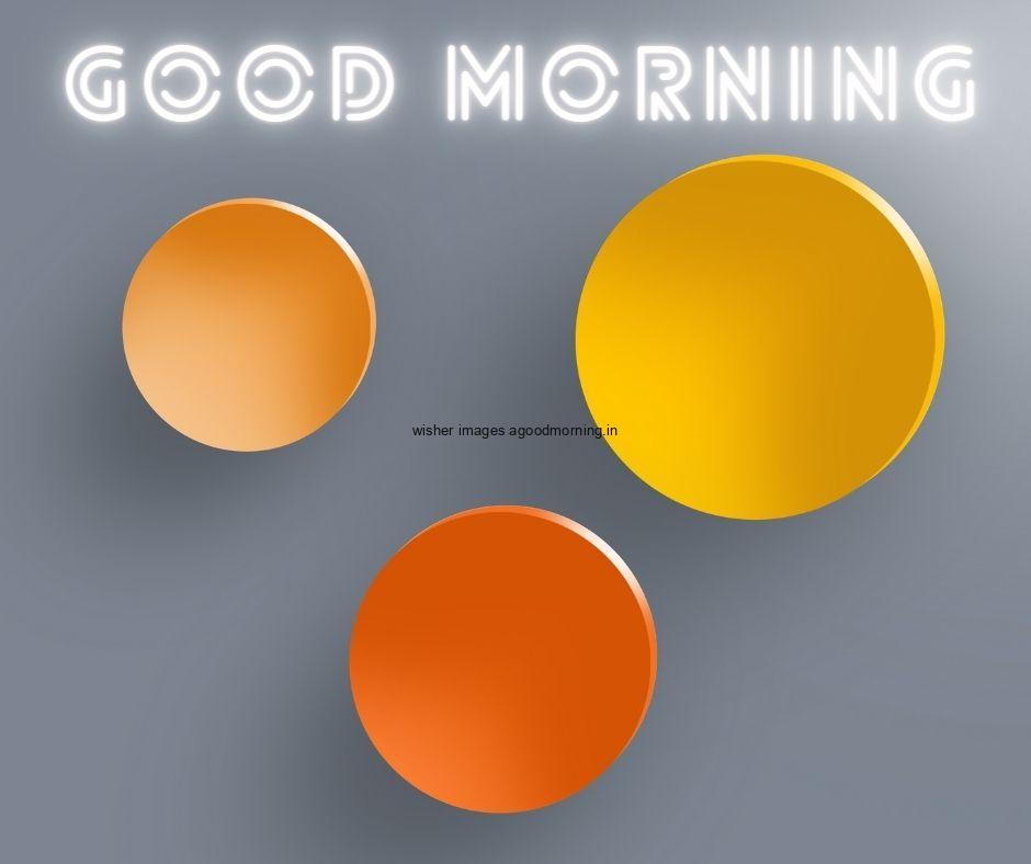 three-circle-with-yellow-orange-creame-colour-with-beautiful-grey-background-with-good-morning-images Free 35 HD Good Morning Images with circle