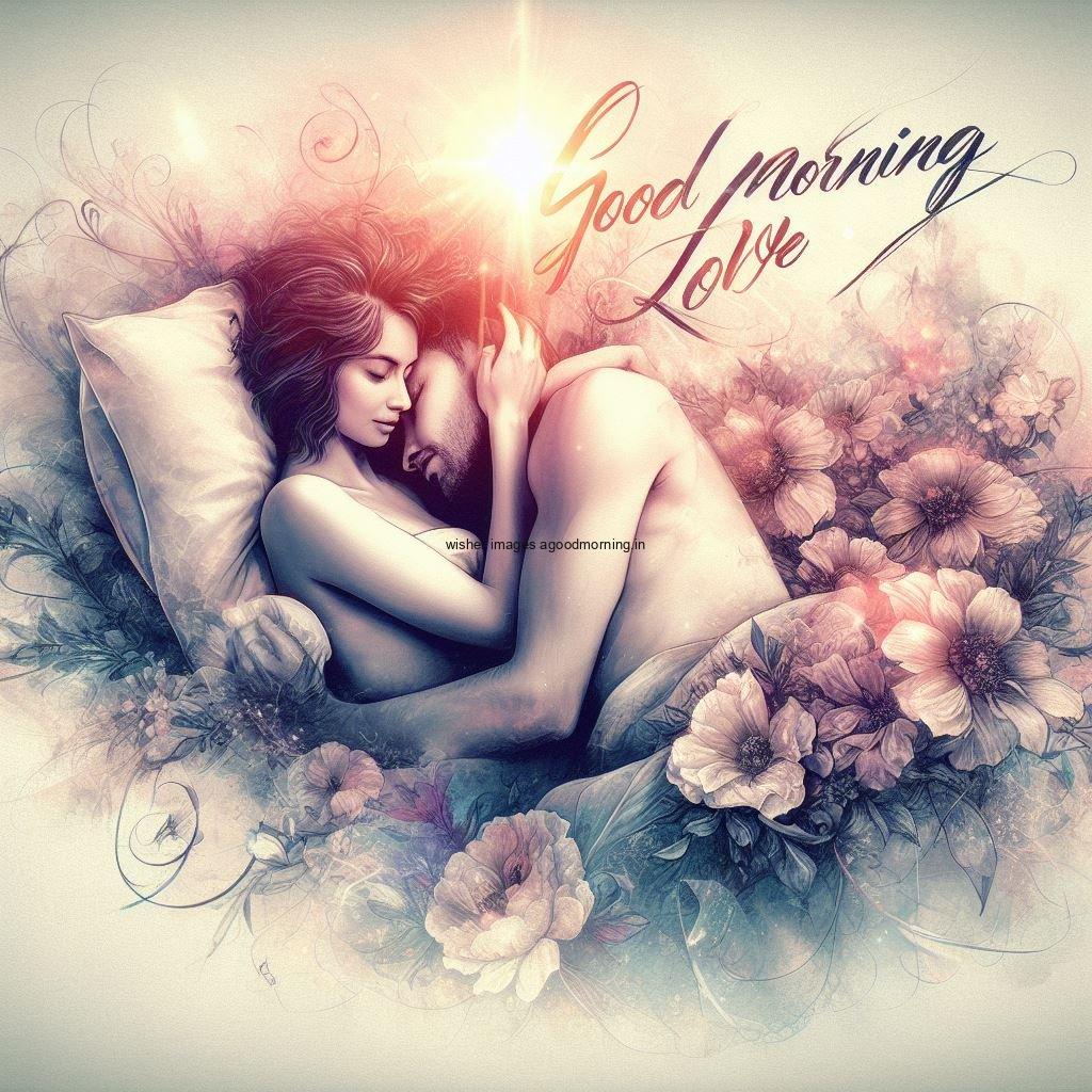 40+ HD good morning images share & download 2 Beautiful flowers with amazing and beautiful hug couple good morning images