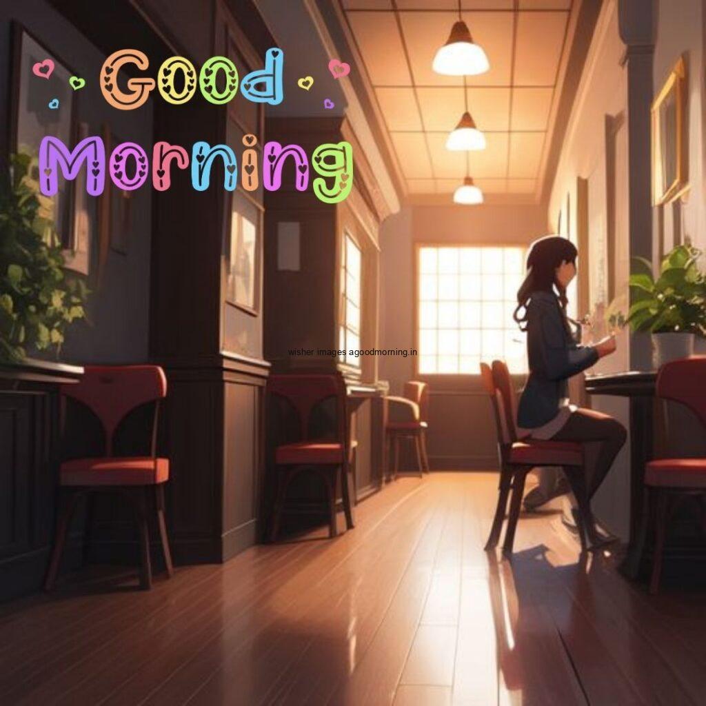 Cute-girl-seating-on-the-chair-in-the-table-good-morning-images-1024x1024 50+ HD Good Morning Images Free