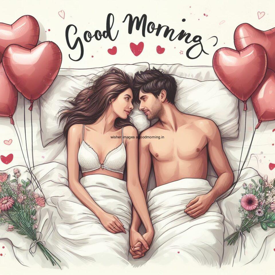 beautiful-flowers-with-amazing-and-beautiful-hug-couple-white-background-good-morning-image-couple-960x960 40+ HD good morning images share & download