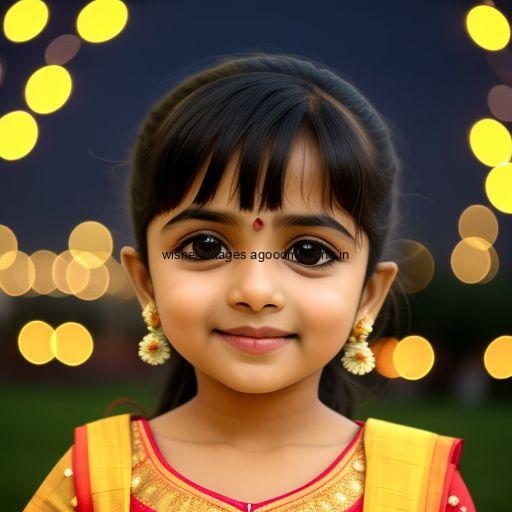 beautiful girl in the middle with yellow dress girl hold diya beauitful background happy diwali image