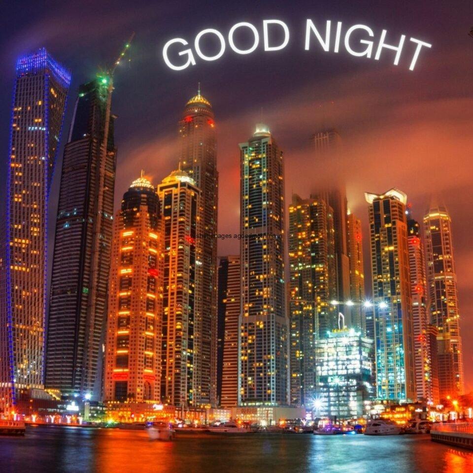 city view in the night view night lgiht effect good night image