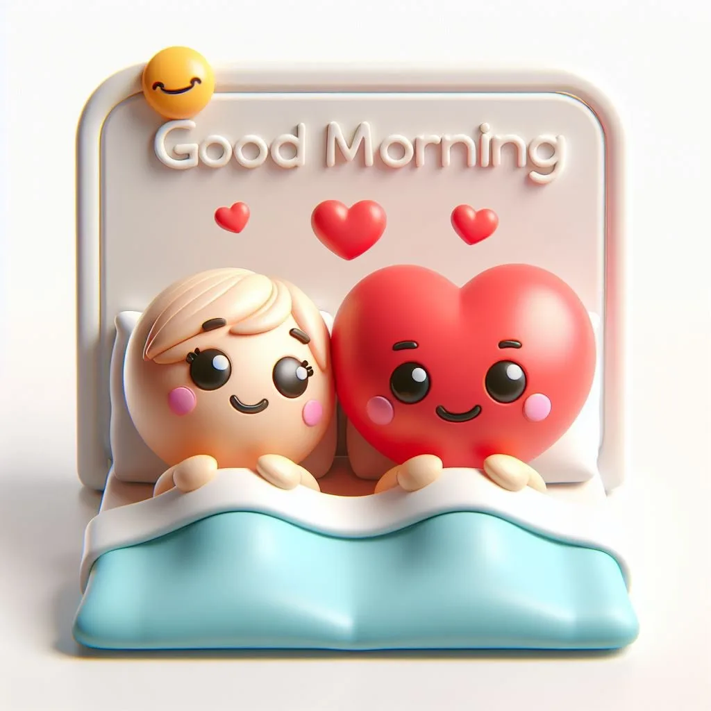 cute couple image with d soft art good morning love image ()