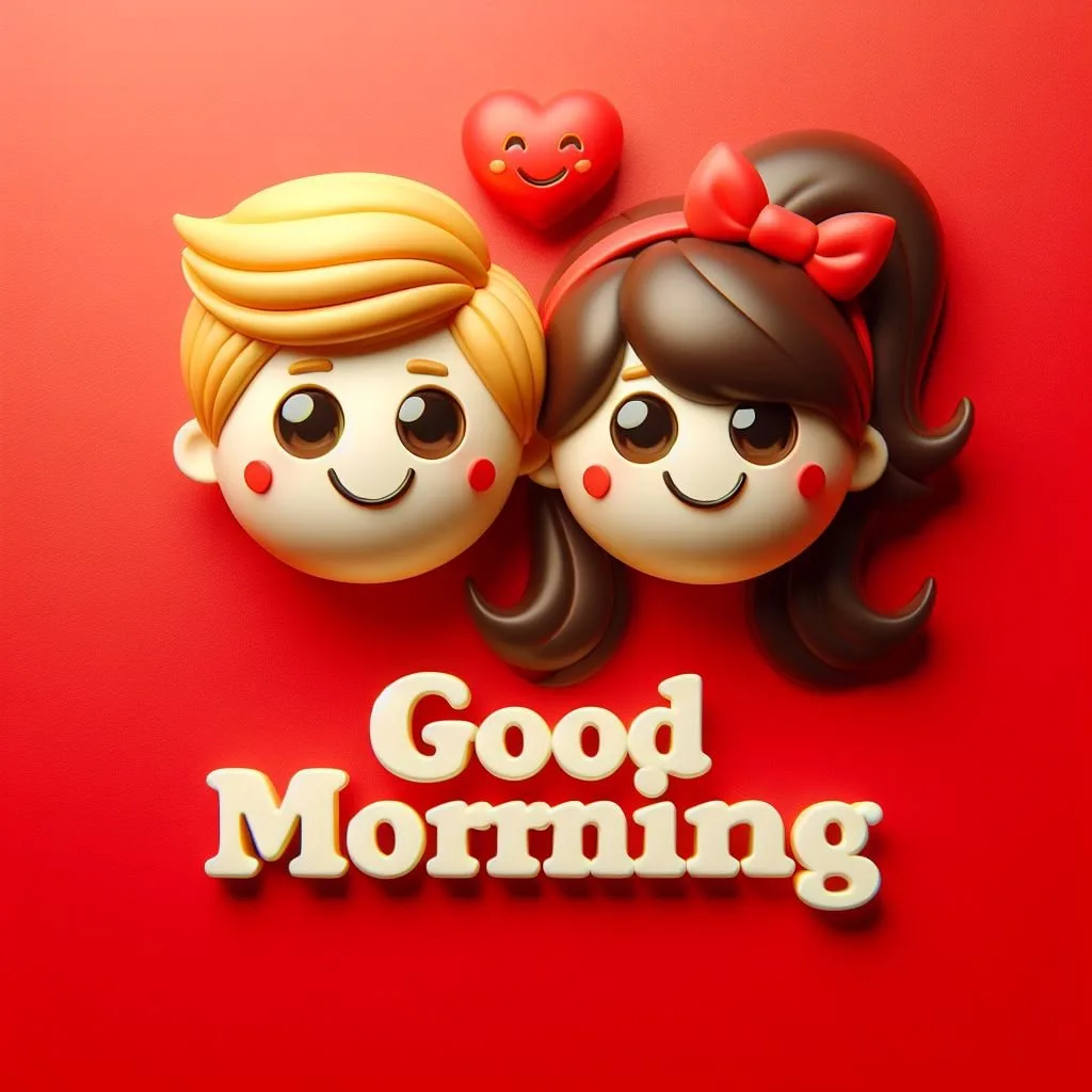 cute couple image with d soft art good morning love image ()