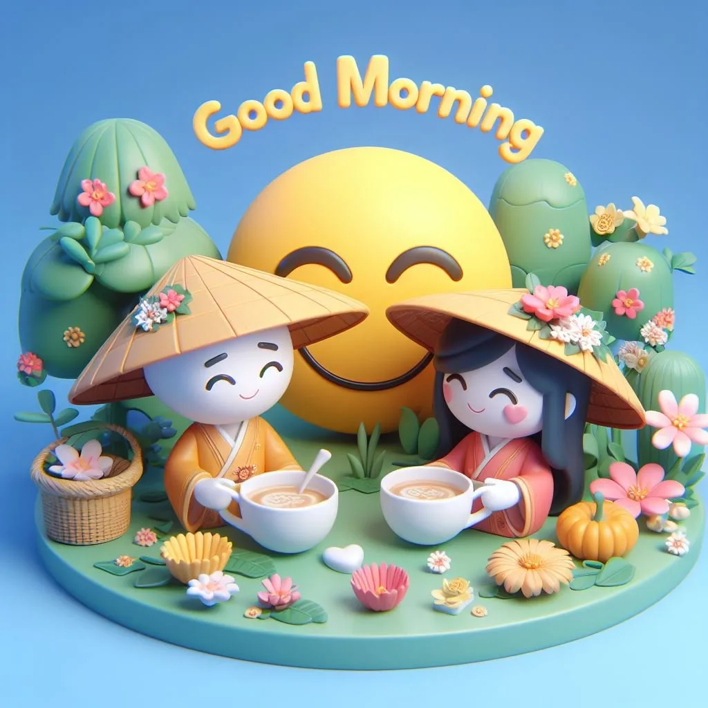 cute couple image with d soft art good morning love image ()