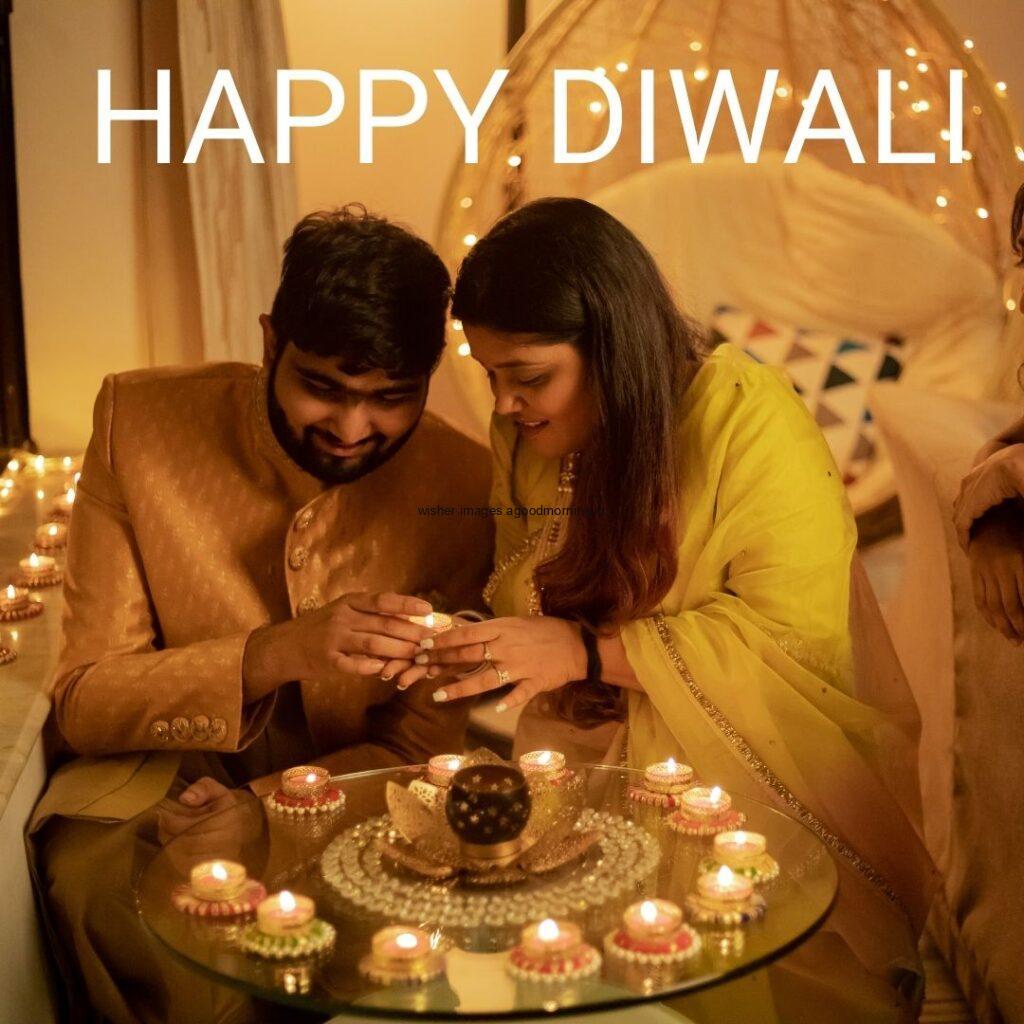 golden background diya in the plate much diya friends celebrate happy diwali image