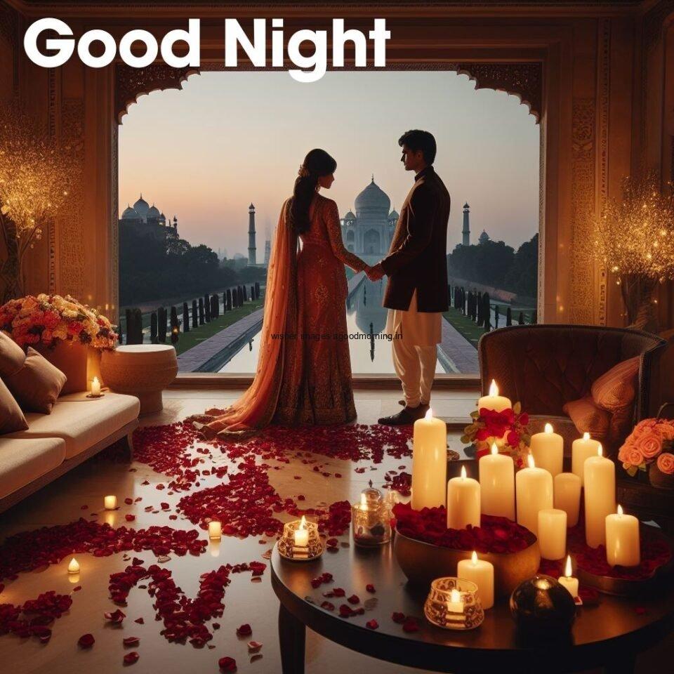 good-night-images-couple-standing-in-home-beautiful-view-with-candle-rose-patel-good-night-image-love-960x960 50+ HD Good Night images love click and share