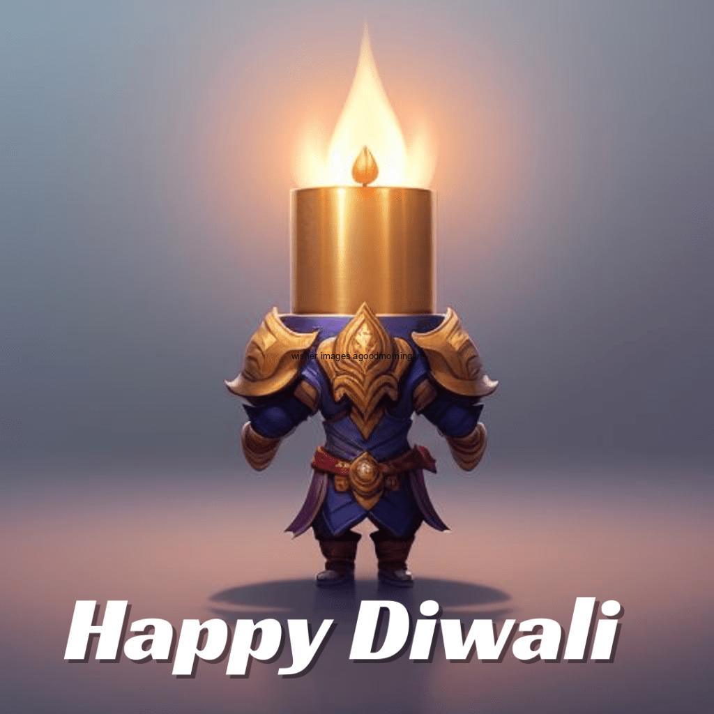 silver-diya-with-body-in-the-middle-beautiful-grey-background-with-happy-diwali-images-happy-diwali-text-is-placed-on-the-top-left-coner-1024x1024 54 HD Happy Diwali images 2024 free Download