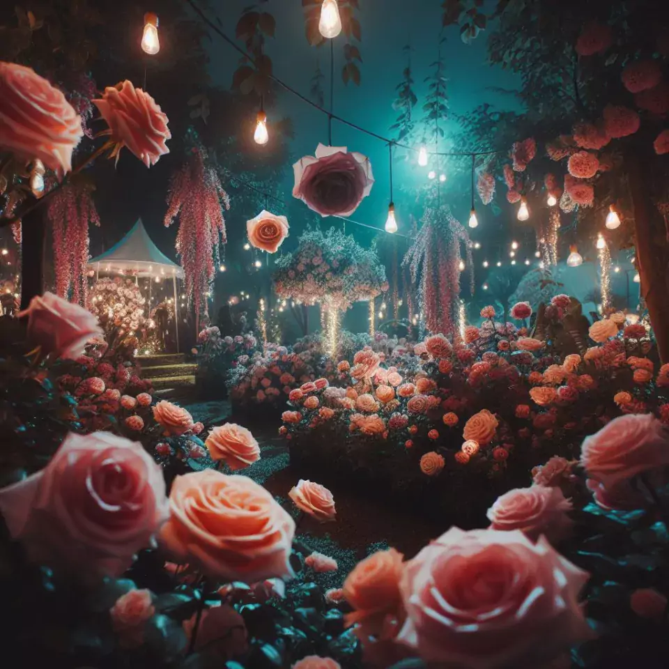 good night images rose and flowers with couple night vibes night vibes images ()