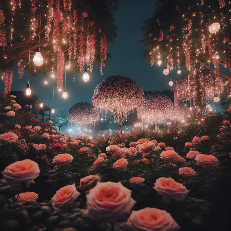 good night images rose and flowers with couple night vibes night vibes images ()