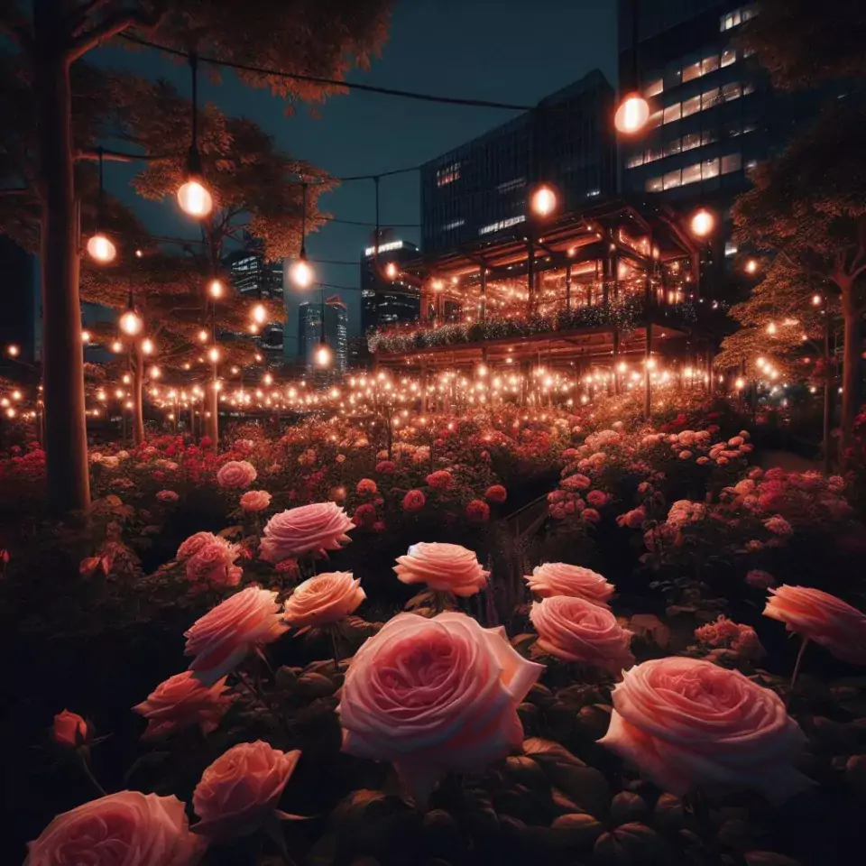 good night images rose and flowers with couple night vibes night vibes images ()