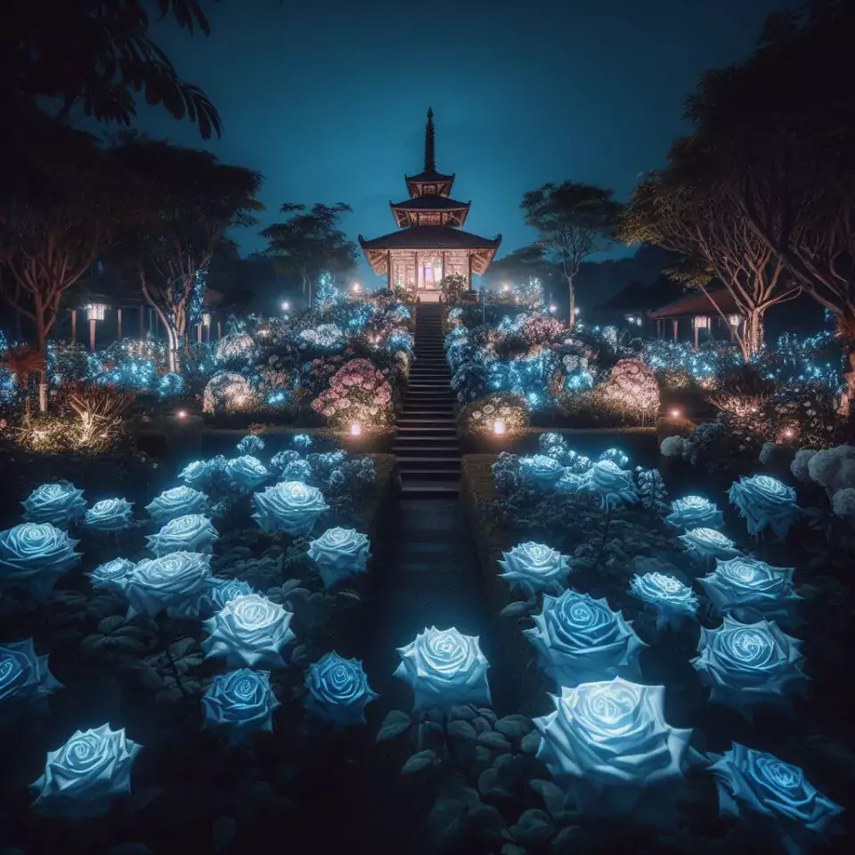 good night images rose and flowers with couple night vibes night vibes images ()