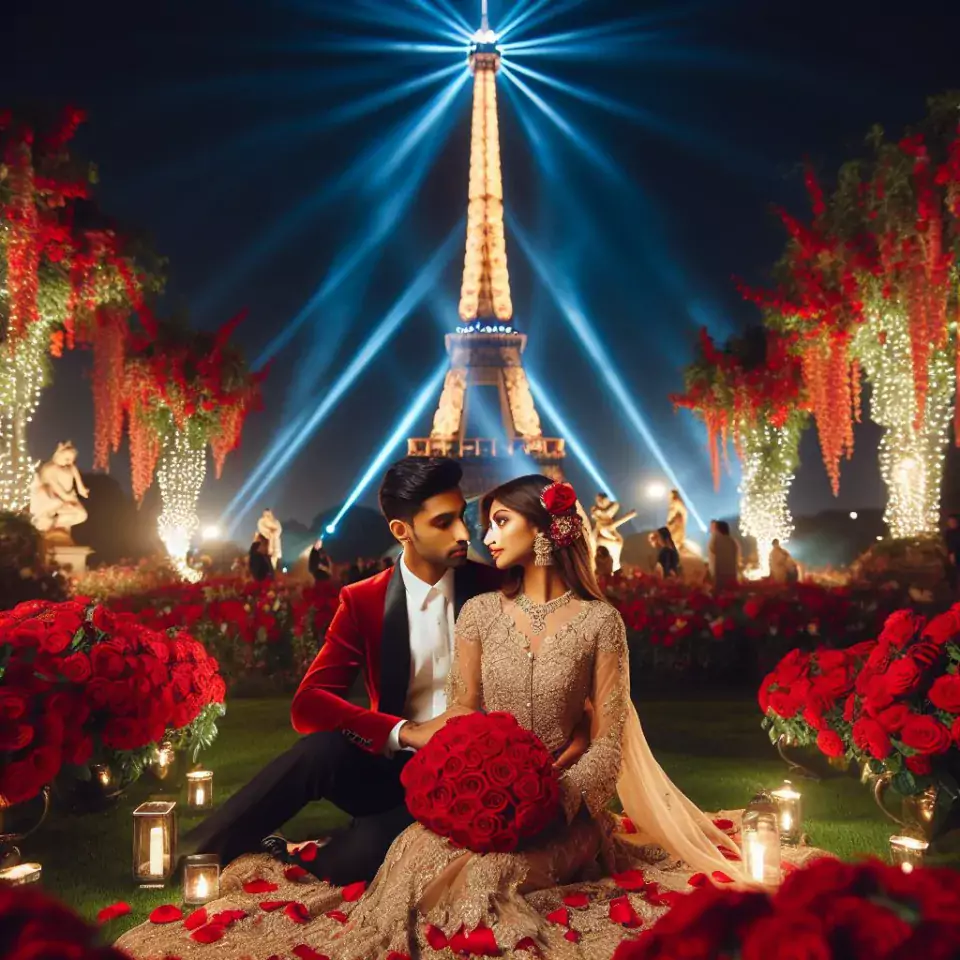 good night images rose and flowers with couple night vibes night vibes images ()