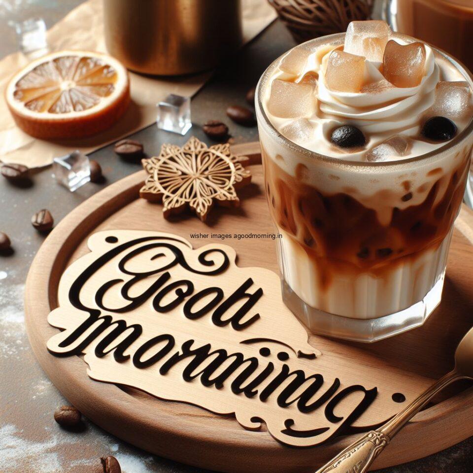 Good morning coffee images good morning my love images with cup coffee with white background heart shap cookie cold coffee with eyes