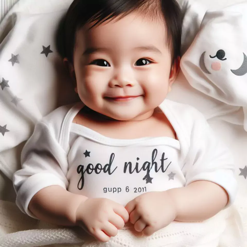 Good-night-images-quotes-with-white-dress-baby-girl-is-smling-girl-good-vibes-960x960 60+ Good Night Images Quotes Free Download