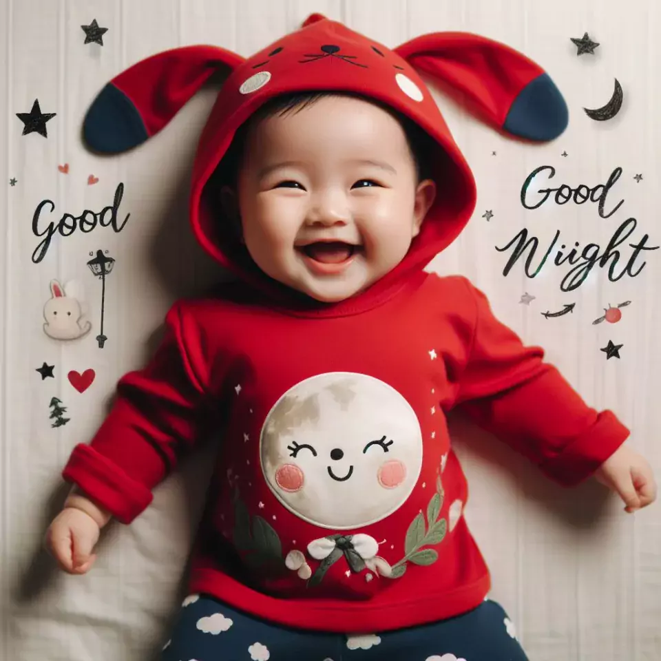 Good-night-images-quotes-with-white-dress-baby-girl-is-smling-good-vibes-big-smling-960x960 60+ Good Night Images Quotes Free Download