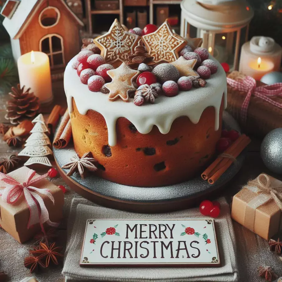 HD merry christmas images with santa bells beautiful background with snow candy and candles dears in the images ()