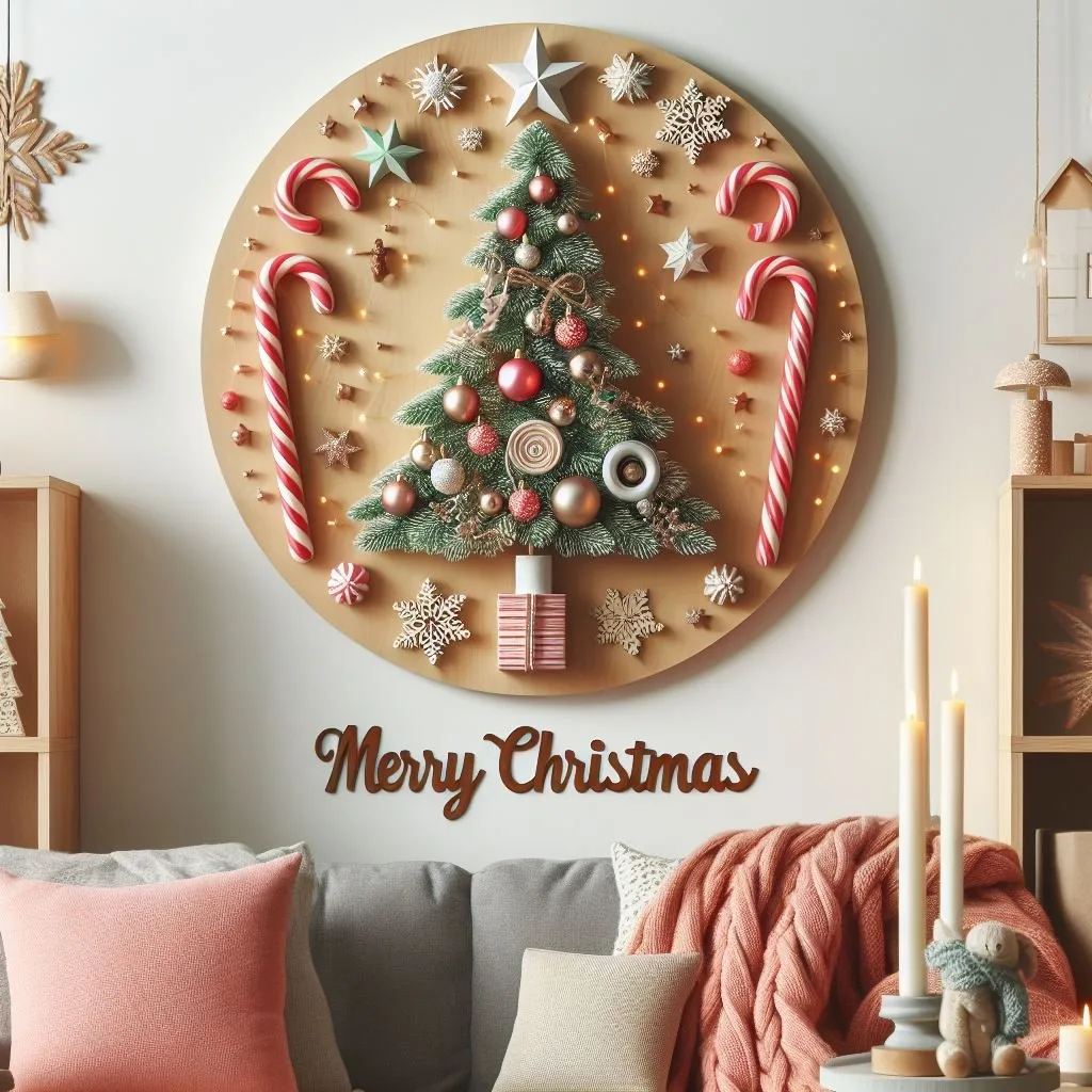 81 Merry Christmas Images 2023 Free Download 4 HD merry christmas images with santa bells beautiful background with snow candy and candles dears in the images ()