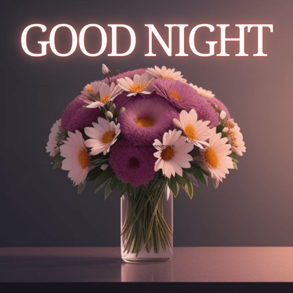 flower-pot-with-glass-bottles-good-night-images-with-beautiful-flowers-960x960 50+ HD Good Night Images Free Download