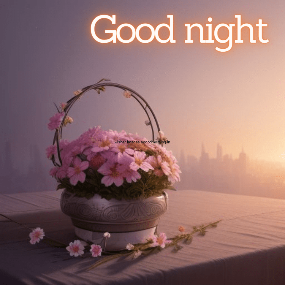 flower-pot-with-glass-bottles-good-night-images-with-beautiful-flowers-sun-light-comes-with-right-side-960x960 50+ HD Good Night Images Free Download