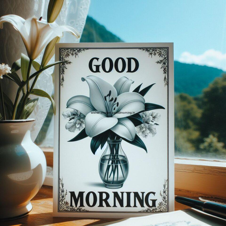 good-morning-images-with-flower-beautiful-flowers-with-amazing-abckground-white-notepad-with-lily-flower-960x960 50+ HD Good Morning images flowers free Download