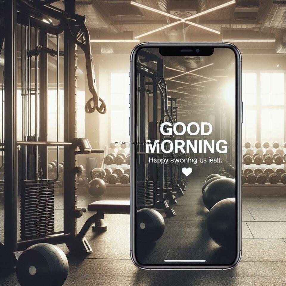 good-morning-images-with-gym-images-water-bottles-and-gym-equiements-boy-working-with-equirement-phone-gym-960x960 50+ HD good Morning images gym Free download & share