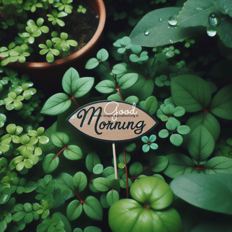 good-morning-leaf-images-amazing-green-leaf-with-good-morning-brown-board-960x960 60+ Good Morning Leaf Images Free Download