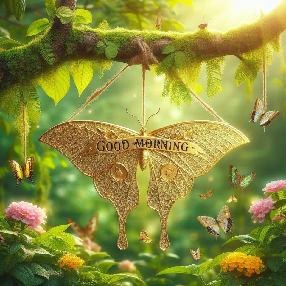 good-morning-leaf-images-amazing-green-leaf-with-good-morning-butterfly-960x960 60+ Good Morning Leaf Images Free Download